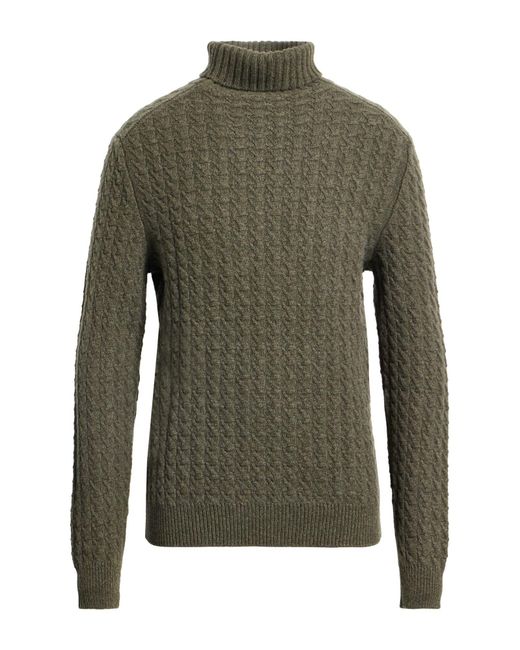 Fedeli Green Turtlenecks for men