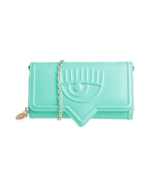Chiara Ferragni Green Crossbody Wallet
