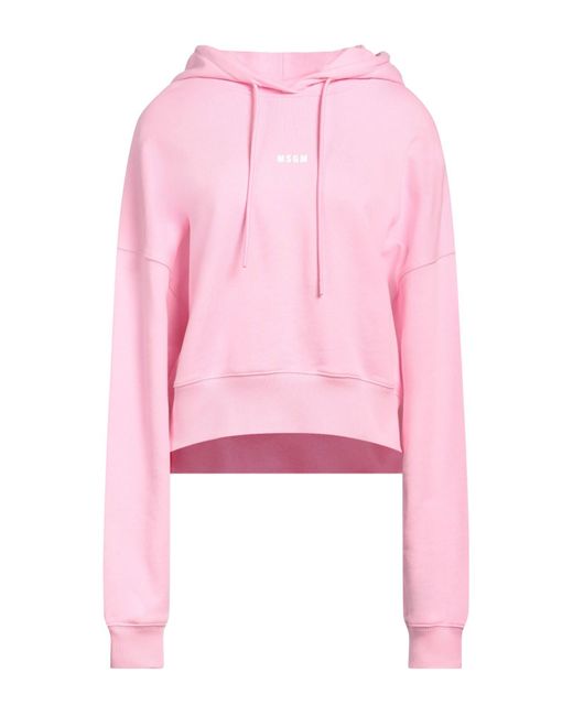 MSGM Pink Sweatshirt Cotton