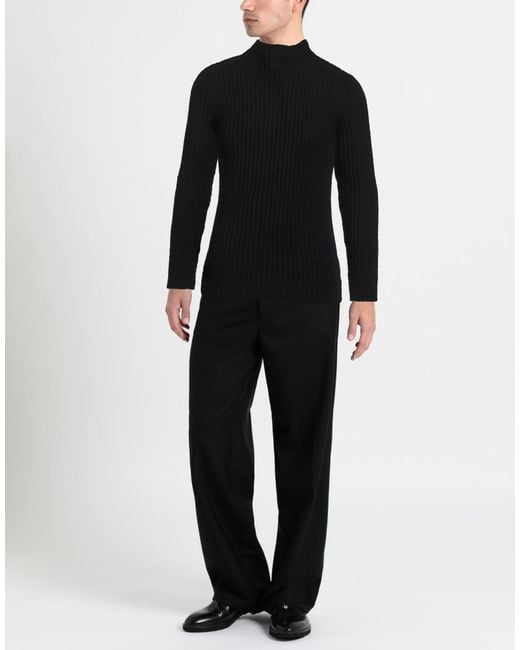 Dries Van Noten Black Turtleneck Wool, Cashmere for men