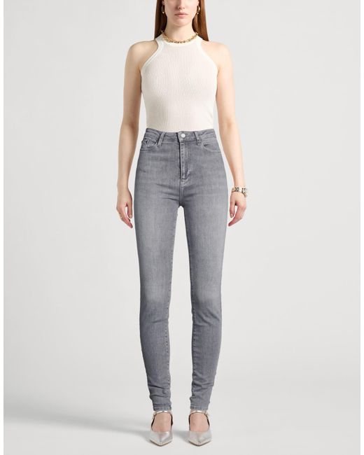 Karl Lagerfeld Gray Jeans Cotton, Recycled Polyester, Elastane