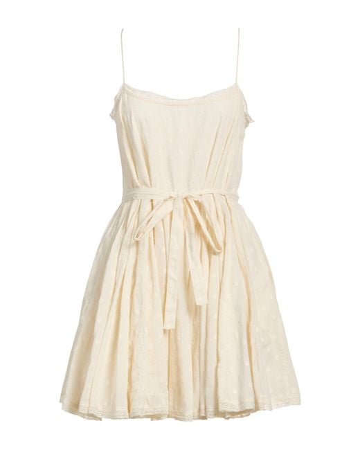 Ulla Johnson Women's Natural Ivory Mini Dress Cotton - thefunkyskunk.ie