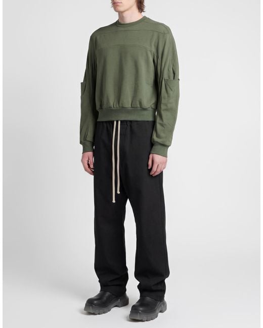 Rick Owens Green Sweatshirt Cotton for men