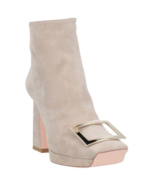 Roger Vivier White Ankle Boots
