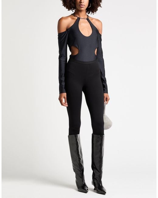 Patrizia Pepe Black Bodysuit Polyamide, Elastane