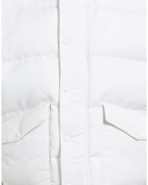 McQueen White Puffer Polyester for men
