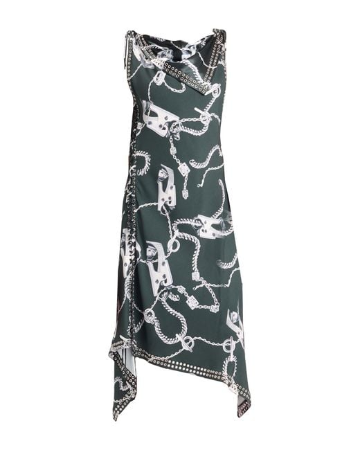 Burberry Green Midi Dress