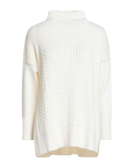 Barbour White Turtleneck Cotton
