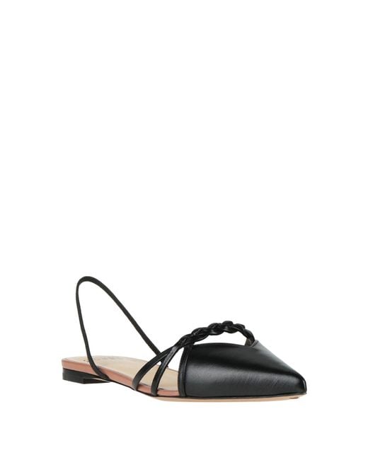 Francesco Russo Black Ballet Flats