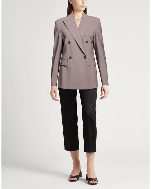 Eleventy Brown Blazer Wool, Elastane