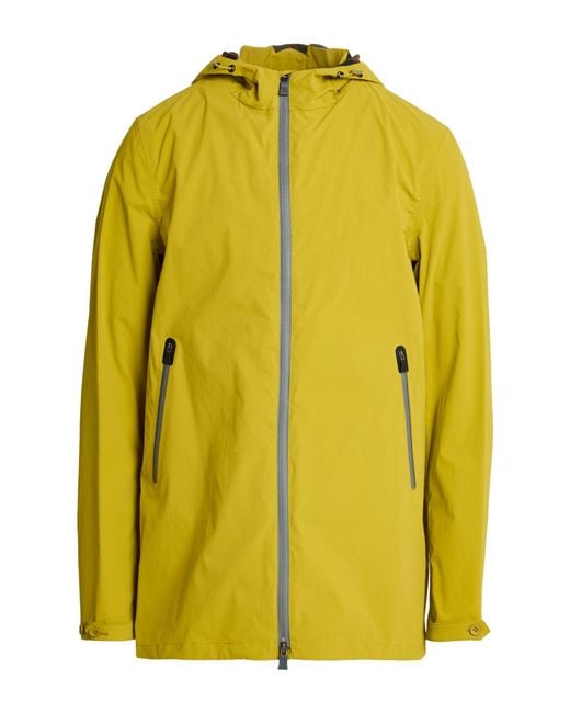 Herno Yellow Mustard Jacket Cotton, Polyurethane for men