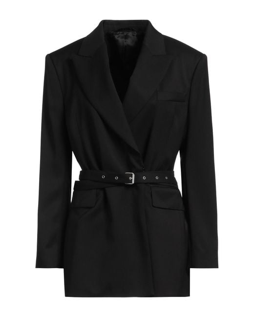 Acne Black Blazer Viscose, Wool