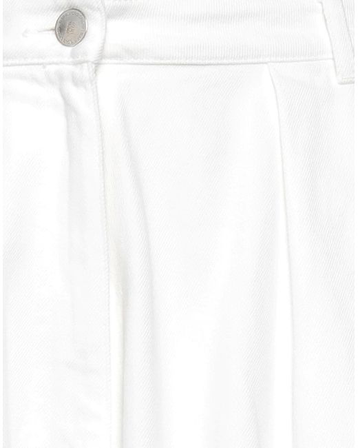 Raf Simons White Denim Shorts for men