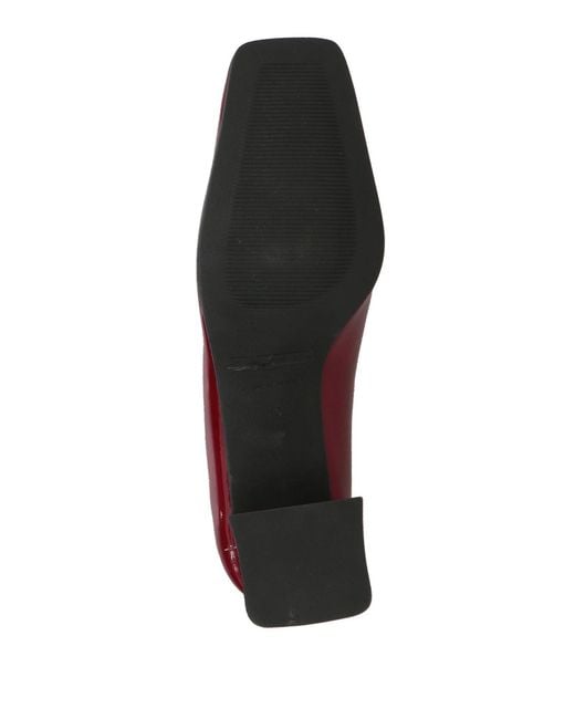 Zinda Red Loafers Leather