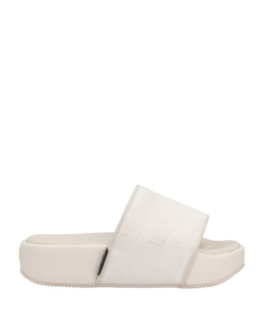 Y3 Leather Sandals in Ivory (White) for Men Lyst