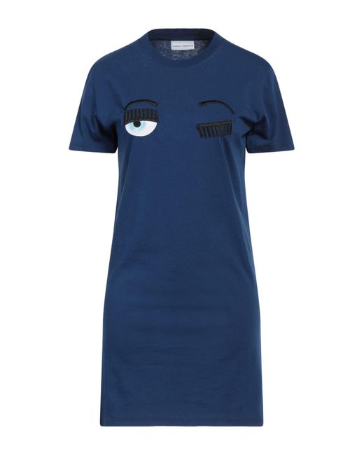Chiara Ferragni Blue Mini-Kleid