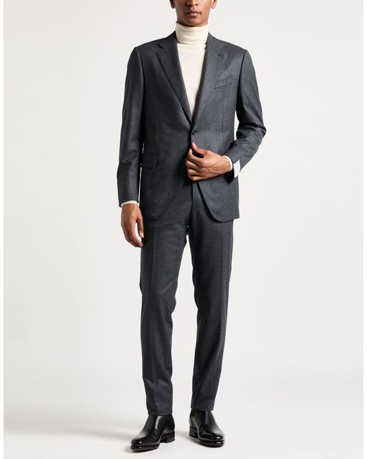 Caruso Gray Suit Wool for men