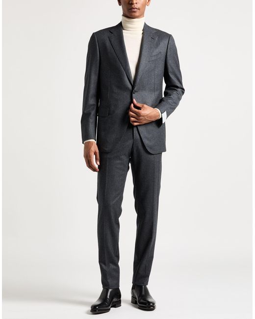Caruso Gray Suit Wool for men