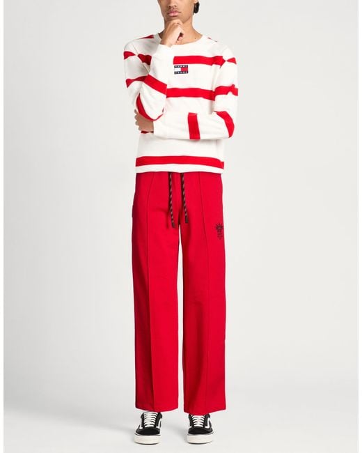 Autry Red Pants Cotton, Polyester for men