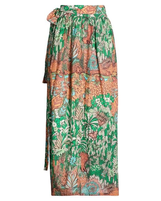 CONNOR & BLAKE Green Maxi Skirt Cotton