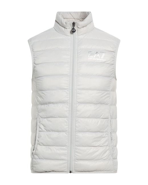 EA7 White Gilet for men