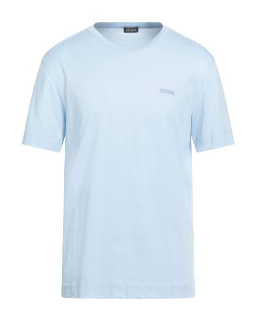 Zegna Blue T-Shirt for men