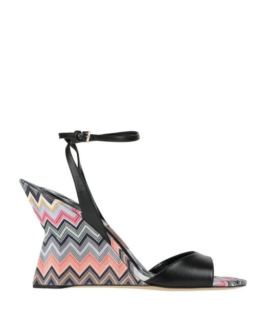 Missoni Black Sandals Leather