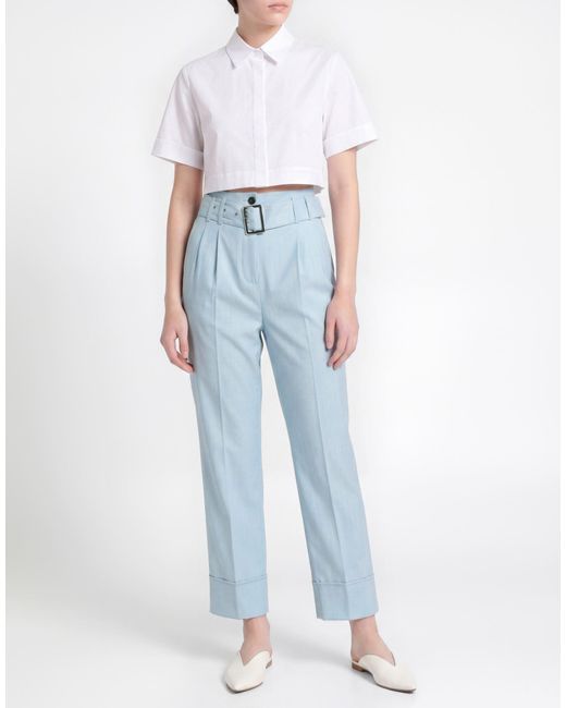 Eleventy Blue Sky Pants Wool, Viscose, Elastane