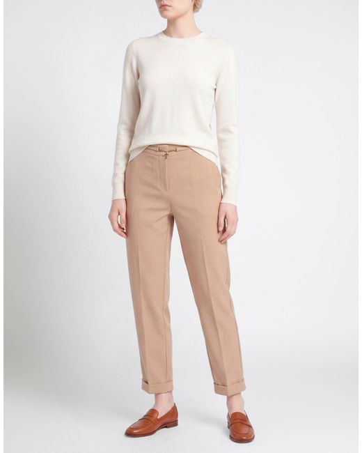 Fracomina Natural Pants Polyester, Elastane