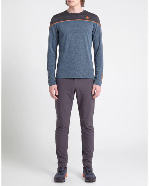 Odlo Blue T-Shirt Merino Wool, Polyamide for men