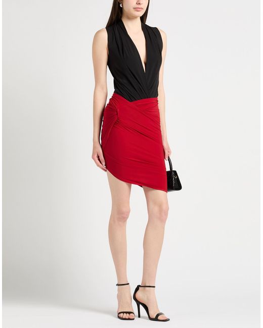 Jacquemus Red Midi Skirt Viscose, Polyester, Elastane