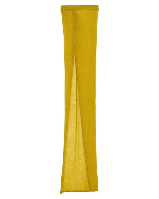 Rick Owens Metallic Minirock