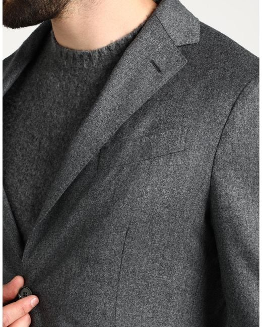 Lardini Gray Suit Wool for men