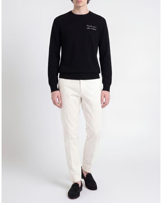 Mc2 Saint Barth Black Après-Ski Collection Sweater Wool, Viscose, Polyamide, Cashmere for men