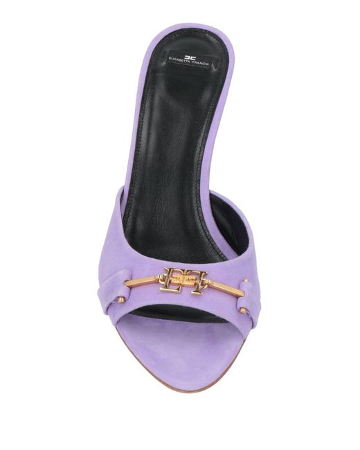 Elisabetta Franchi Purple Sandals