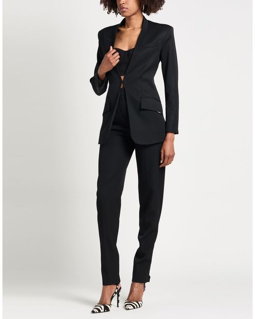 The Attico Black Blazer Virgin Wool