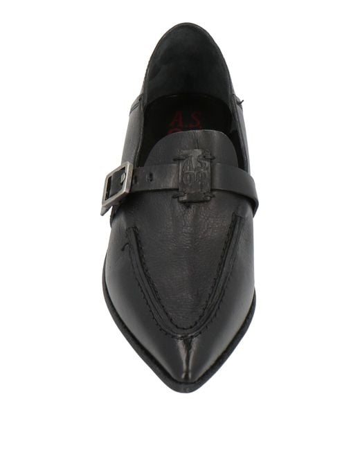 A.s.98 Black Loafers