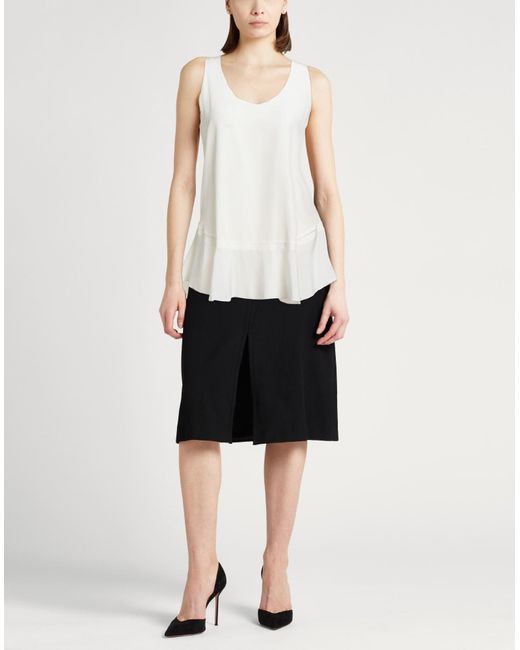 Chloé White Cream Top Silk