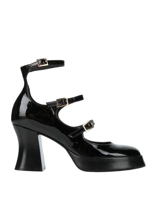 Giampaolo Viozzi Black Pumps Leather