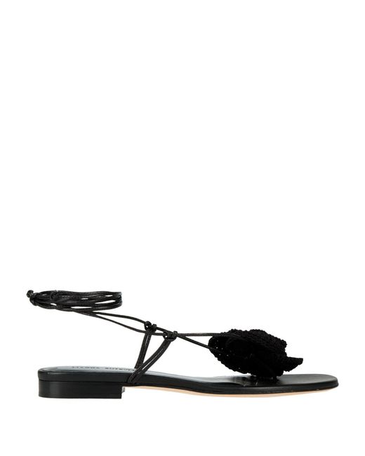 Magda Butrym Black Thong Sandal
