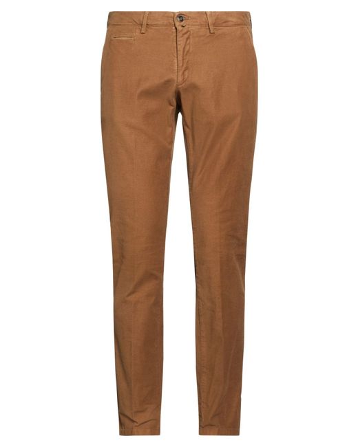 Briglia 1949 Brown Pants Cotton, Elastane for men