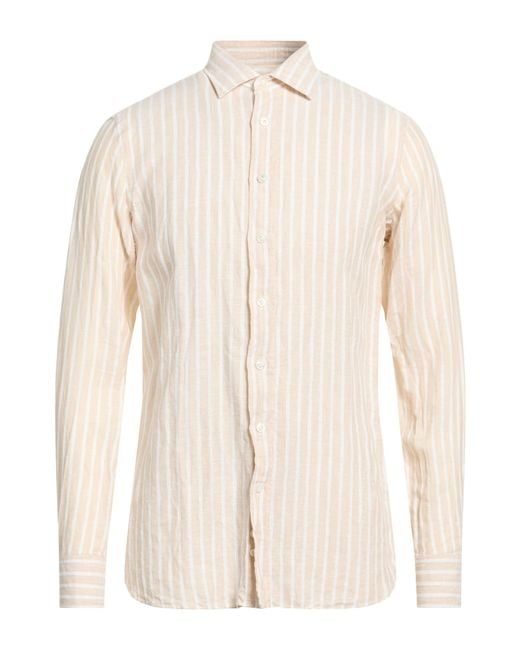 Lardini White Shirt Linen for men