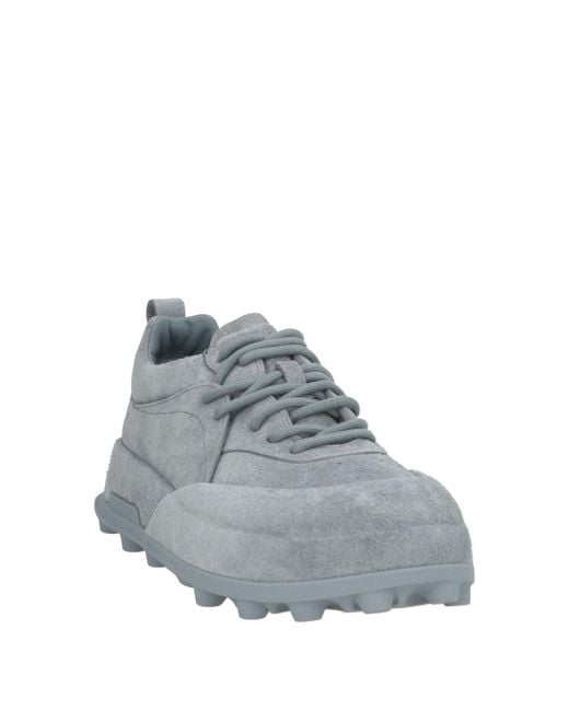 Jil Sander Gray Sneakers Calfskin for men