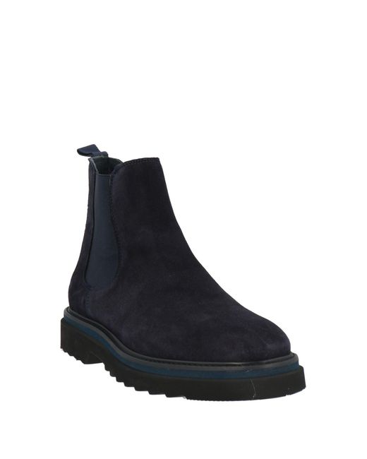 Harmont & Blaine Black Midnight Ankle Boots Leather for men