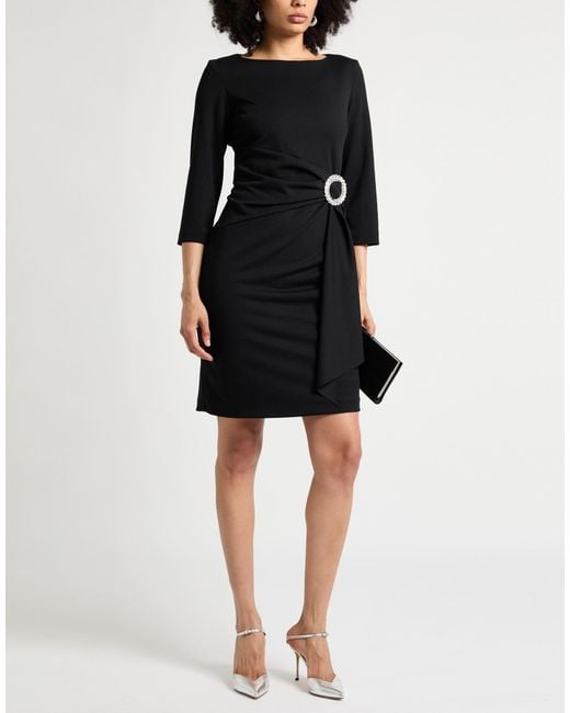 Joseph Ribkoff Black Signature Midi Dress Polyester, Elastane