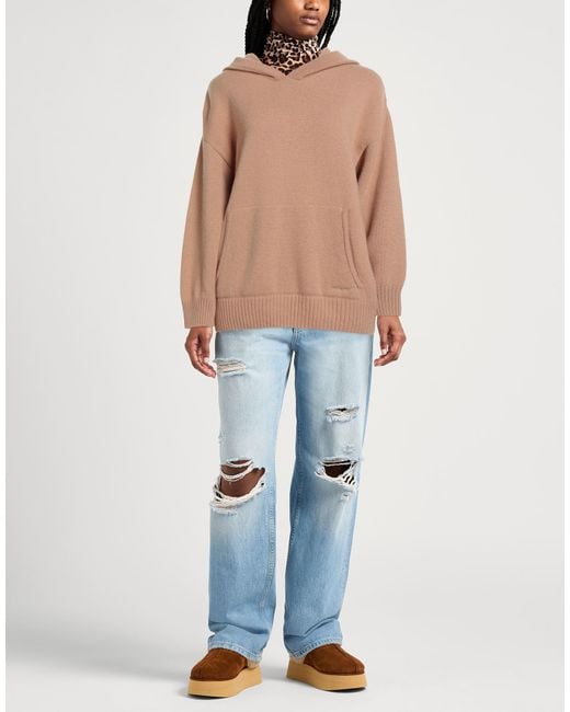 MSGM Natural Camel Sweater Wool, Cashmere