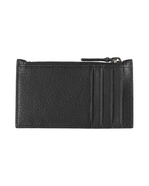 Roberto Cavalli Black Coin Purse Leather for men