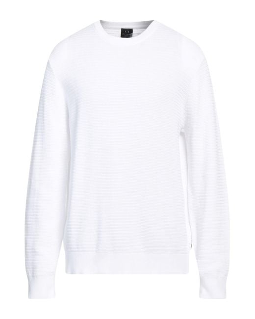 Armani Exchange White Sweater for men