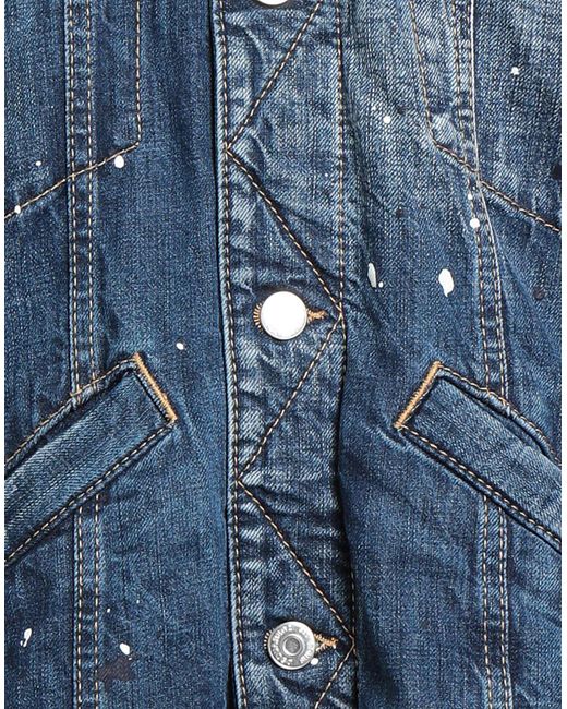 DSquared² Blue Denim Outerwear Cotton