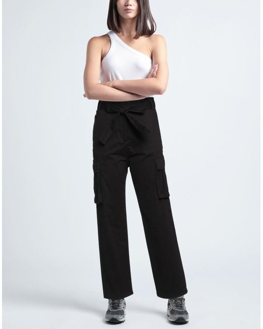 Pinko Black Pants Cotton